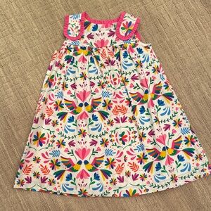Celia & Lou Girls Multicolor Folk Print Dress Size 6 – Excellent Condition